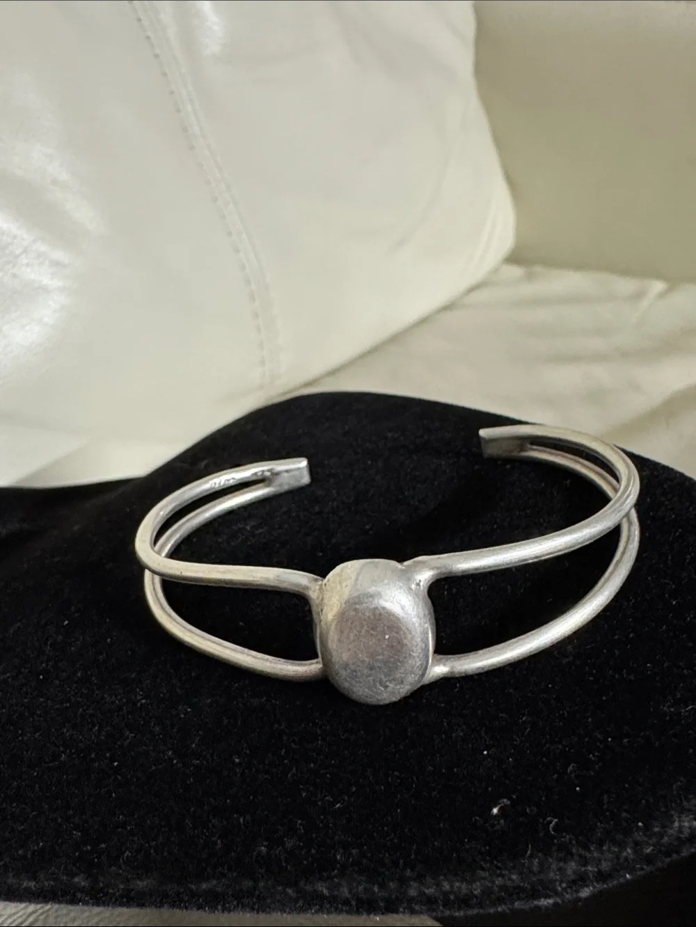 Classic Sterling silver  Open Cuff Bracelet - Women Jewelry